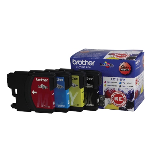 LC11-4PK インクカートリッジ 4色パック 1パック (ご注文単位1パック)【直送品】