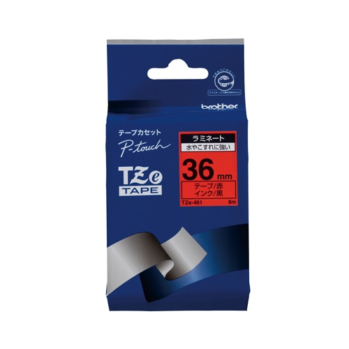 TZE-461 ピータッチテープ36mm赤/黒 1個 (ご注文単位1個)【直送品】