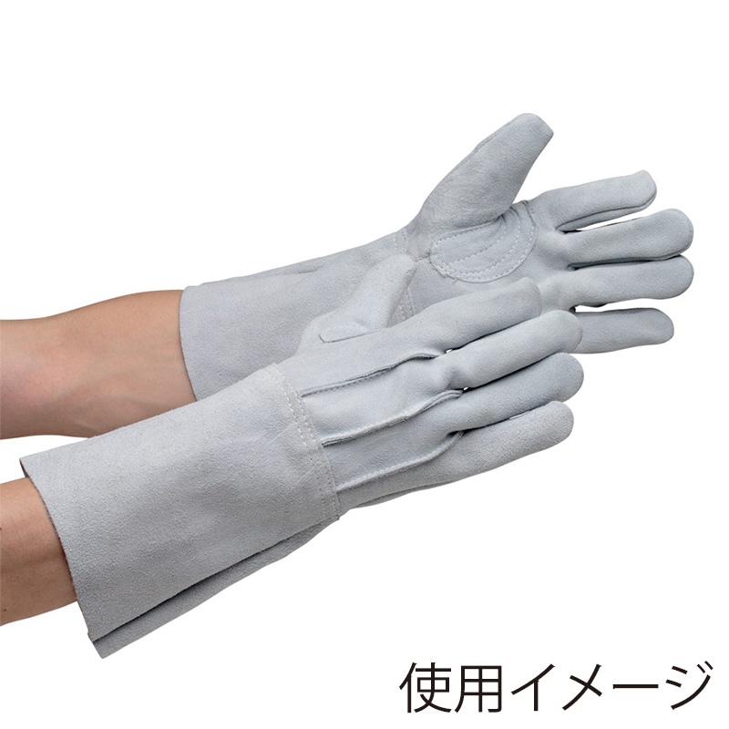 ミドリ安全 牛床革手袋 溶接用 5本指 フリー MT-106-5P 4041063500 1組（ご注文単位1組）【直送品】