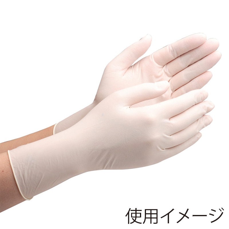 ミドリ安全 天然ゴム手袋 粉付 ベルテ600N L ホワイト 100枚入 4049170430 1箱（ご注文単位1箱）【直送品】