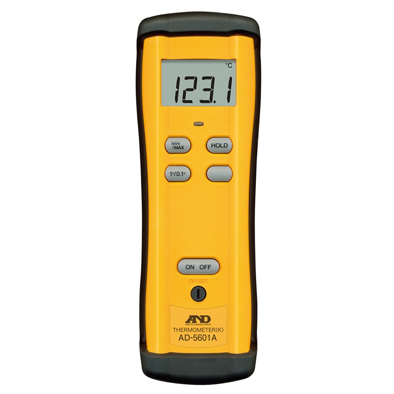 エー・アンド・デイ 熱電対温度計(Kタイプ) AD5601A 1台(ご注文単位10台)【直送品】