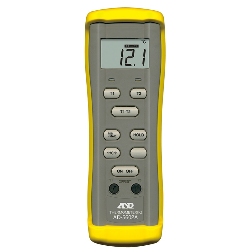 エー・アンド・デイ 熱電対温度計(Kタイプ) AD5602A 1台(ご注文単位10台)【直送品】