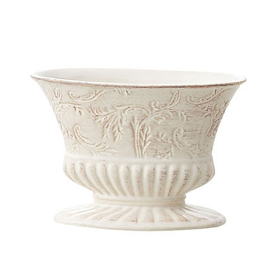 クレイ フラワーベース ラマージュ ホワイト 120-485-100 1個（ご注文単位1個）【直送品】
