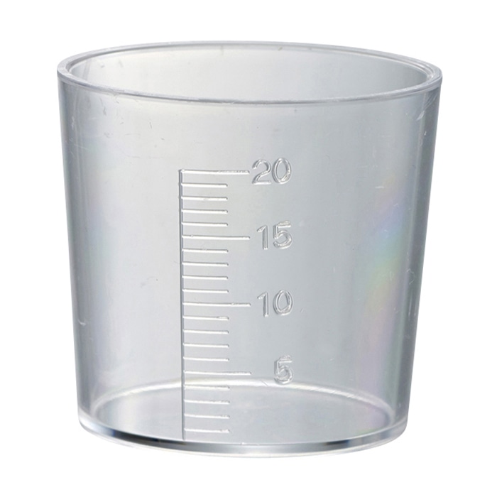 薬杯 スチロール 20cc 36×35mm 10個/箱(ご注文単位1箱)【直送品】