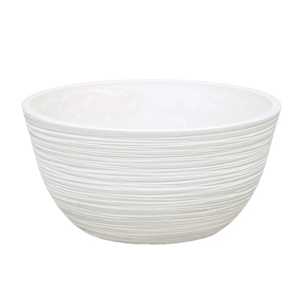 大橋新治商店 プラスチックポット ガルボ ラウンドM ホワイト 57-2136 1個（ご注文単位1個）【直送品】