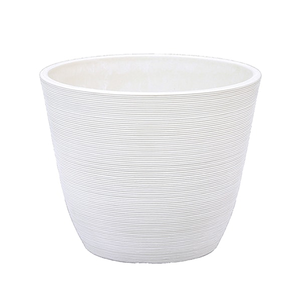 大橋新治商店 プラスチックポット ガルボ D5号 ホワイト 57-2356 1個（ご注文単位1個）【直送品】