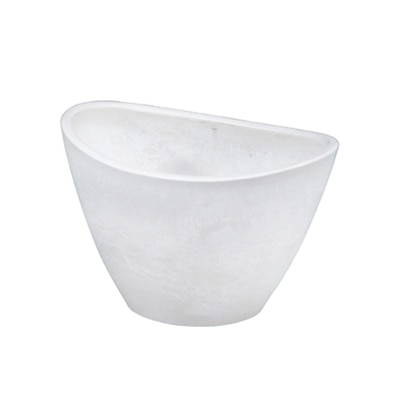 大橋新治商店 プラスチックポット バルカ SS ホワイト 57-3306 1個（ご注文単位8個）【直送品】