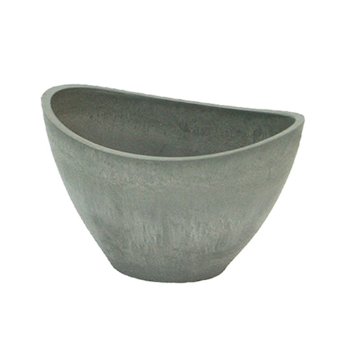 大橋新治商店 プラスチックポット バルカ S グレー 57-3416 1個（ご注文単位1個）【直送品】