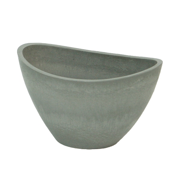 大橋新治商店 プラスチックポット バルカ M グレー 57-3426 1個（ご注文単位1個）【直送品】