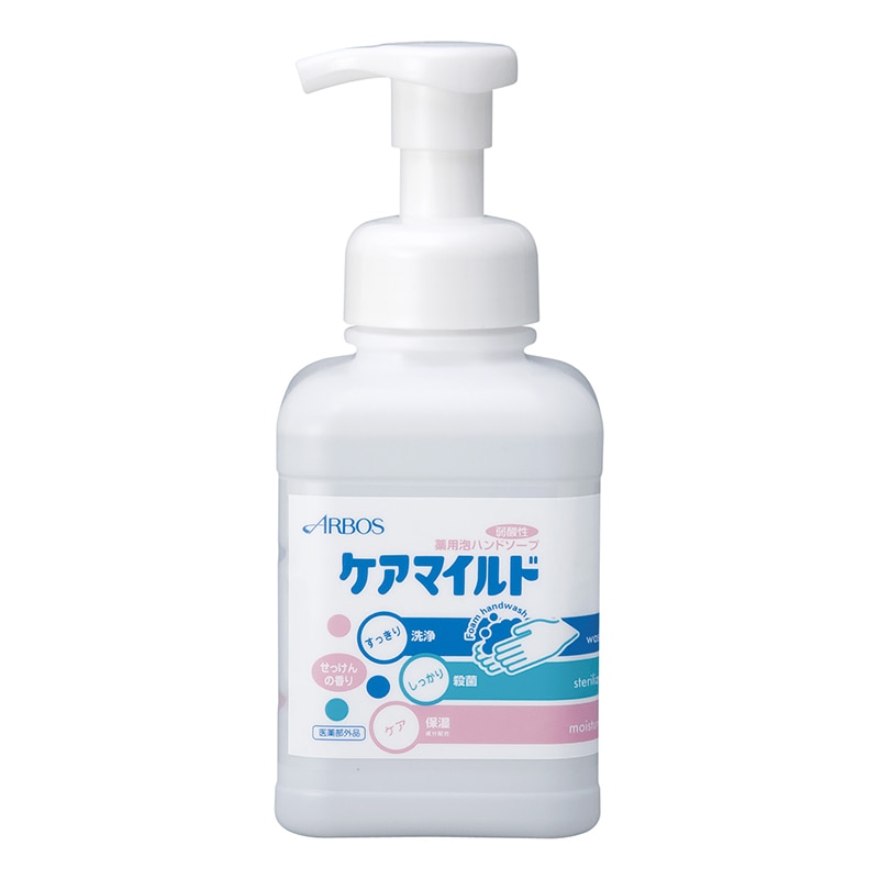 アルボース 薬用泡ハンドソープ ケアマイルド 500ml せっけんの香り 減容 1本(ご注文単位12本)【直送品】