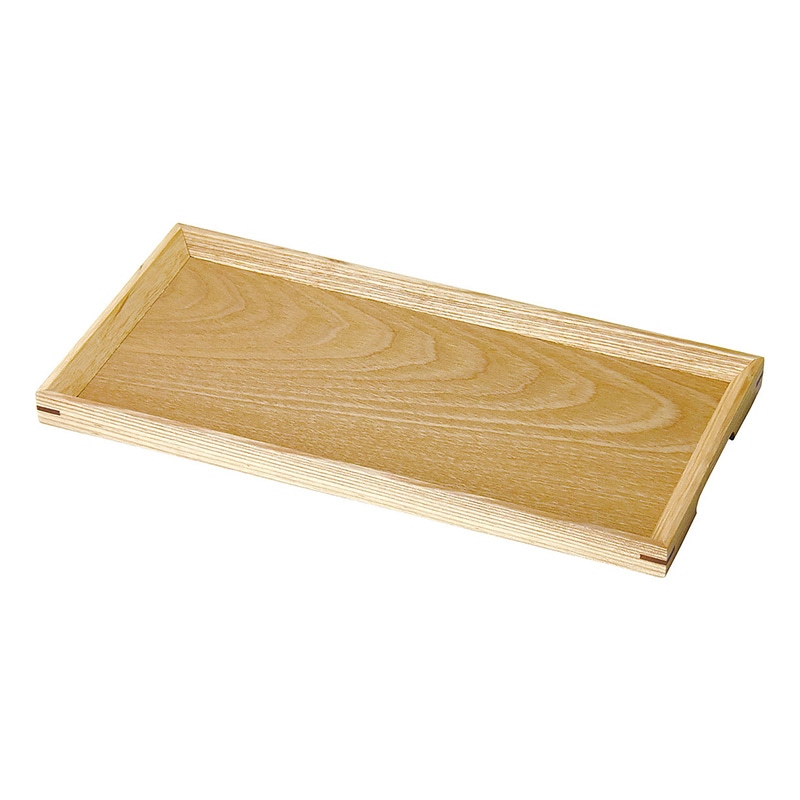 ヤマコー 木製ノンスリップ カフェトレイ クリアー 15570 1個(ご注文単位1個)【直送品】