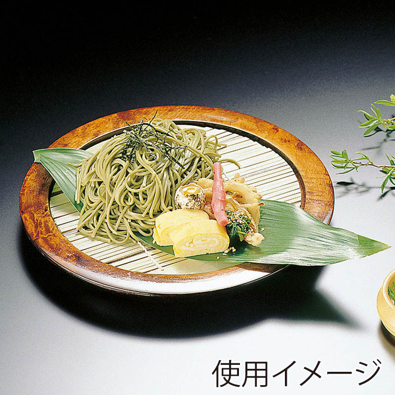 ヤマコー 栃 盆ザル 竹ス付 24634 1個(ご注文単位1個)【直送品】