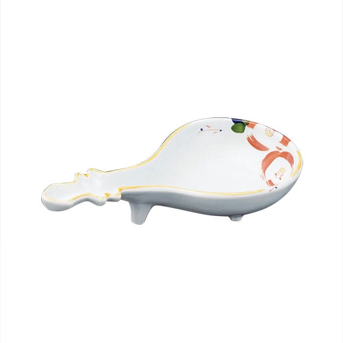 ヤマコー 花絵びわ型皿  26698 1個（ご注文単位1個）【直送品】
