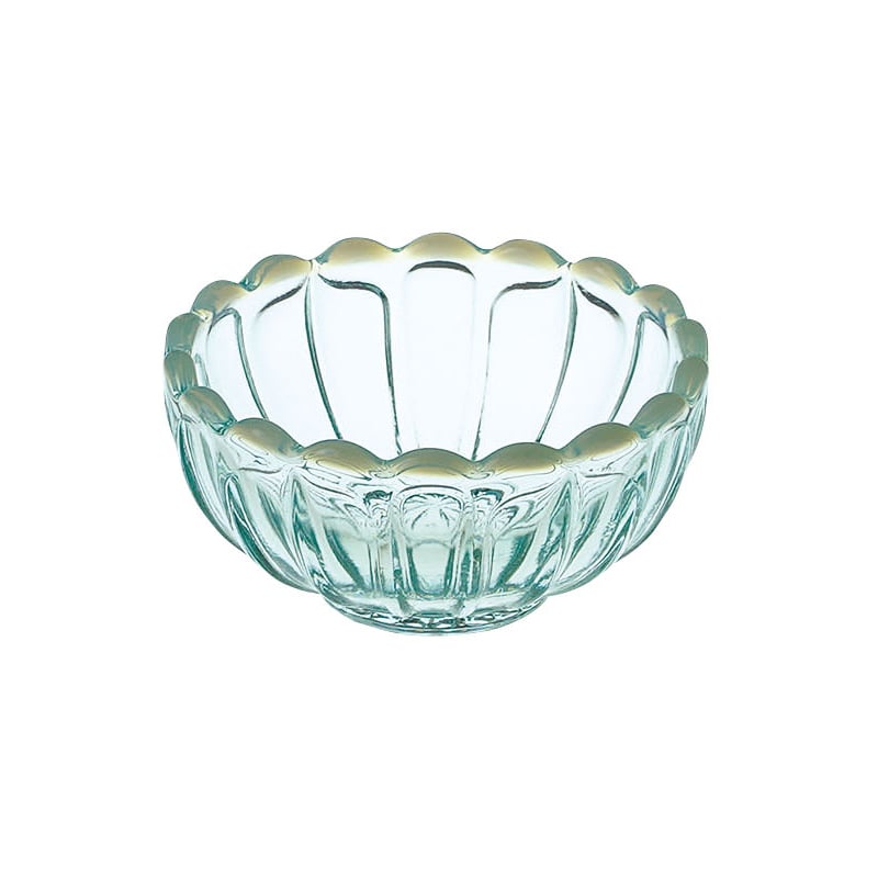 ヤマコー 菊型ガラス珍味入 水 27965 1個（ご注文単位1個）【直送品】