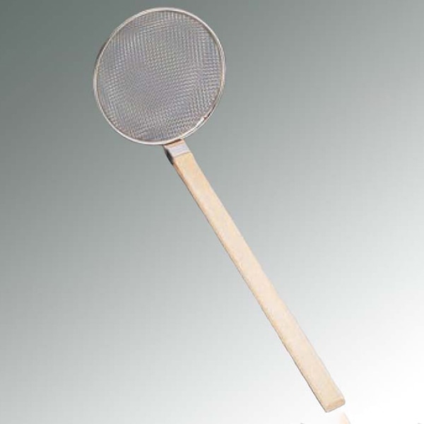 新越金網 TS 18-8 木柄 厚網そば揚 24cm 10140 1個(ご注文単位1個)【直送品】