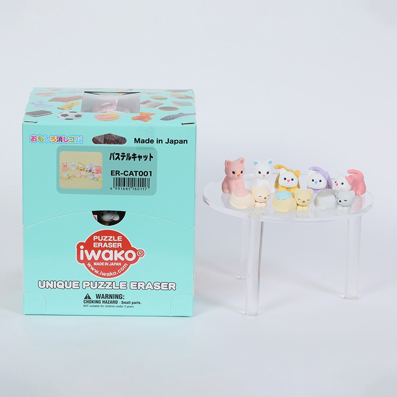 イワコー パステルキャット消しゴム ER-CAT001 1個（ご注文単位60個）【直送品】