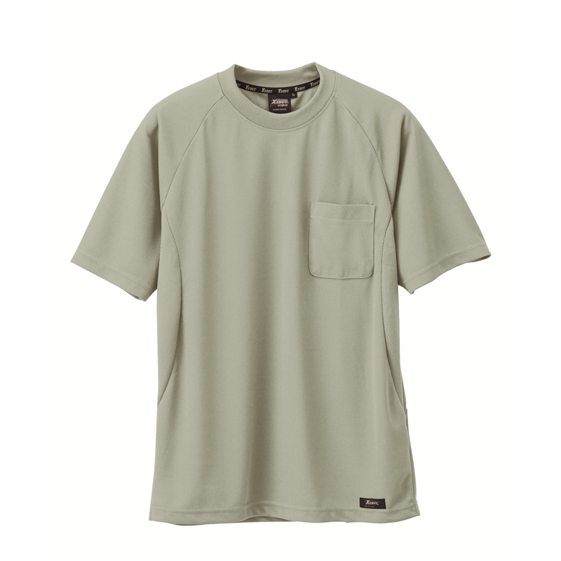 ジーベック 男女兼用 半袖Tシャツ LL モスグリーン 6124 1枚（ご注文単位1枚）【直送品】