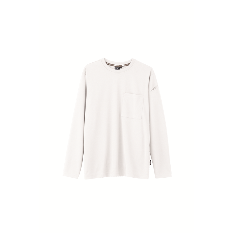 ジーベック 男女兼用 長袖Tシャツ M シロ 6043 1枚（ご注文単位1枚）【直送品】