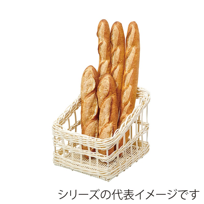 萬洋 樹脂フランスパンスタンド　角 小　白 91108A 1個（ご注文単位1個）【直送品】