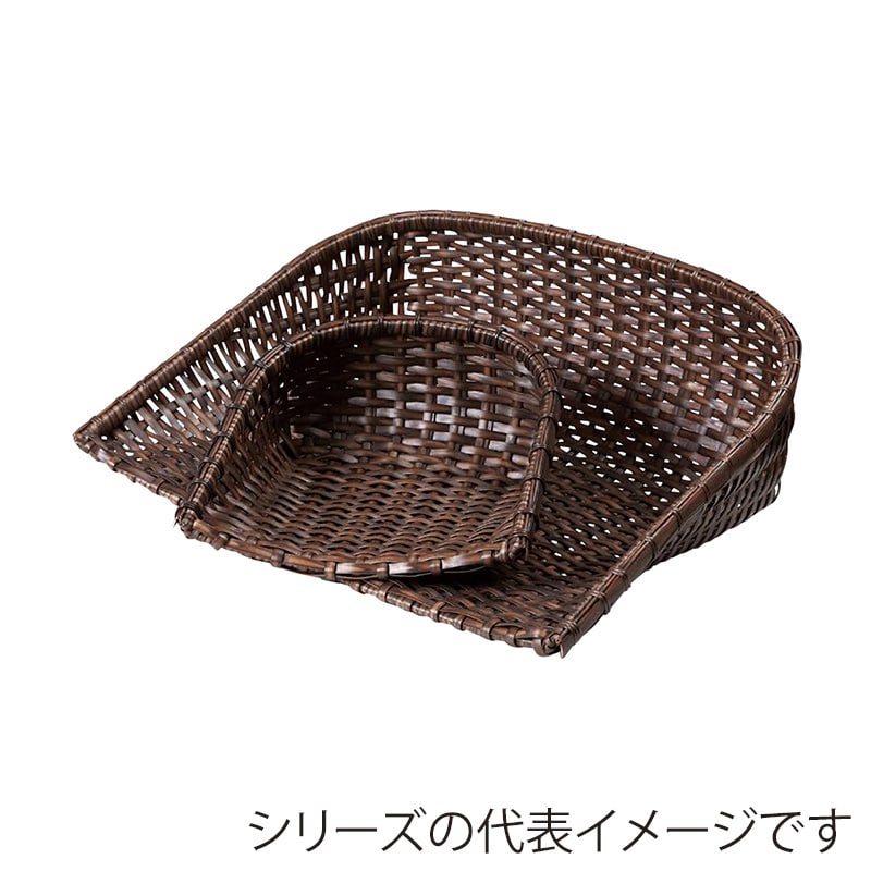 萬洋 樹脂箕 小　茶 91048B 1個（ご注文単位1個）【直送品】