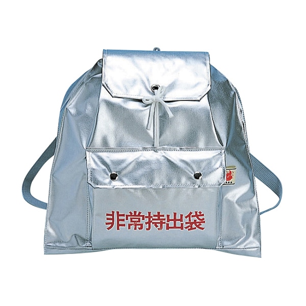 非常持出袋 D8007 シルバー 1個(ご注文単位1個)【直送品】