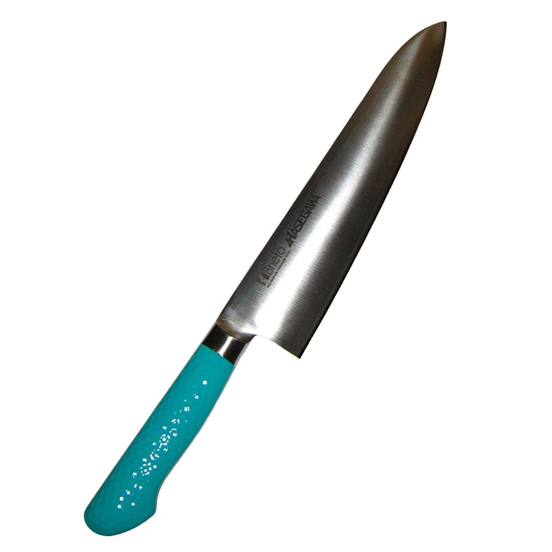 ハセガワ抗菌カラー庖丁牛刀MGK-2727cmグリーン 1個(ご注文単位1個)【直送品】