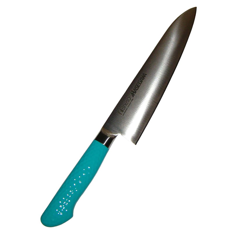 ハセガワ抗菌カラー庖丁牛刀MGK-2424cmグリーン 1個(ご注文単位1個)【直送品】