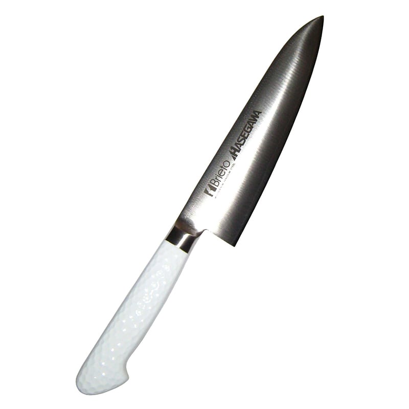 ハセガワ抗菌カラー庖丁牛刀MGK-1818cmホワイト 1個(ご注文単位1個)【直送品】