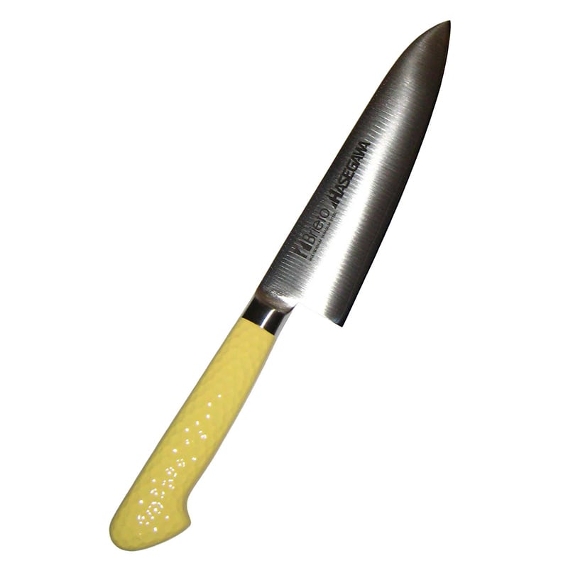 ハセガワ抗菌カラー庖丁牛刀MGK-1818cmイエロー 1個(ご注文単位1個)【直送品】