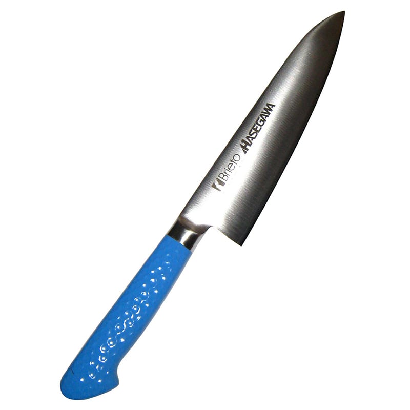 ハセガワ抗菌カラー庖丁牛刀MGK-1818cmブルー 1個(ご注文単位1個)【直送品】