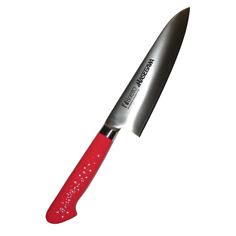 ハセガワ抗菌カラー庖丁牛刀MGK-1818cmレッド 1個(ご注文単位1個)【直送品】