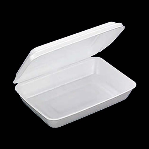 デンカポリマー 折蓋弁当容器 G-340 58900 50枚/袋(ご注文単位18袋)【直送品】