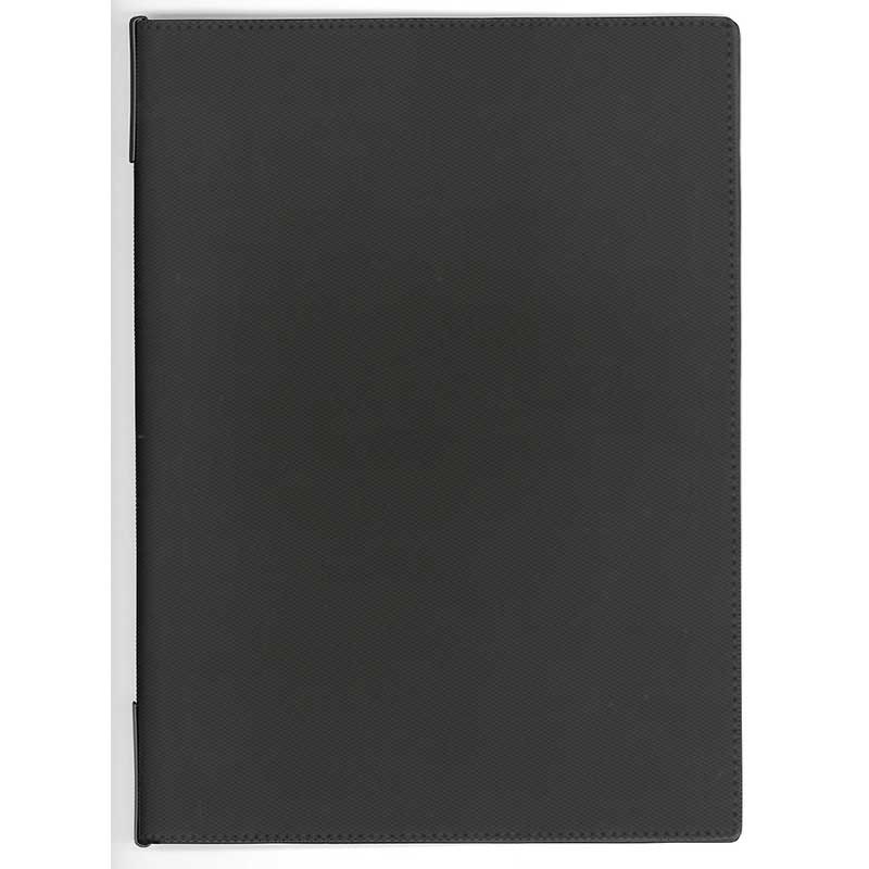 シンビ 洋風メニューブック　UPM-2 A4　4ページ ブラック 1冊（ご注文単位1冊）【直送品】