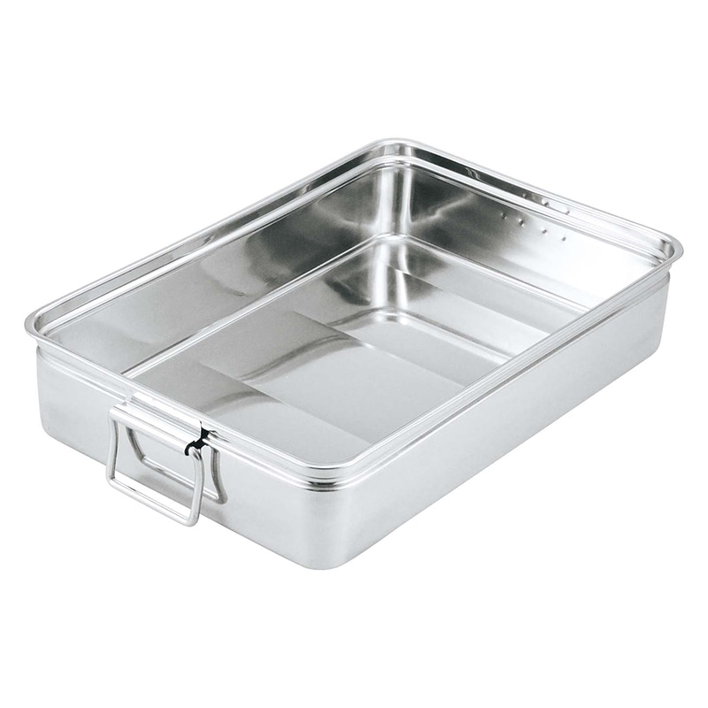 >大屋製作所 CL　18-8　番重バット 特大　深型（12cm）手付  1個（ご注文単位1個）【直送品】