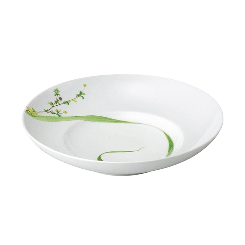 ミヤザキ食器 スパル ボタニカルポエム スーププレート 22cm SL2212PM 1個（ご注文単位4個）【直送品】