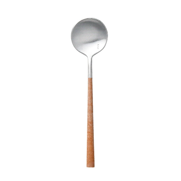 ミヤザキ食器 ベロ イノックス ポーラ マーブル ティースプーン マット／キャメルブラウン BI1309TS 1個（ご注文単位12個）【直送品】