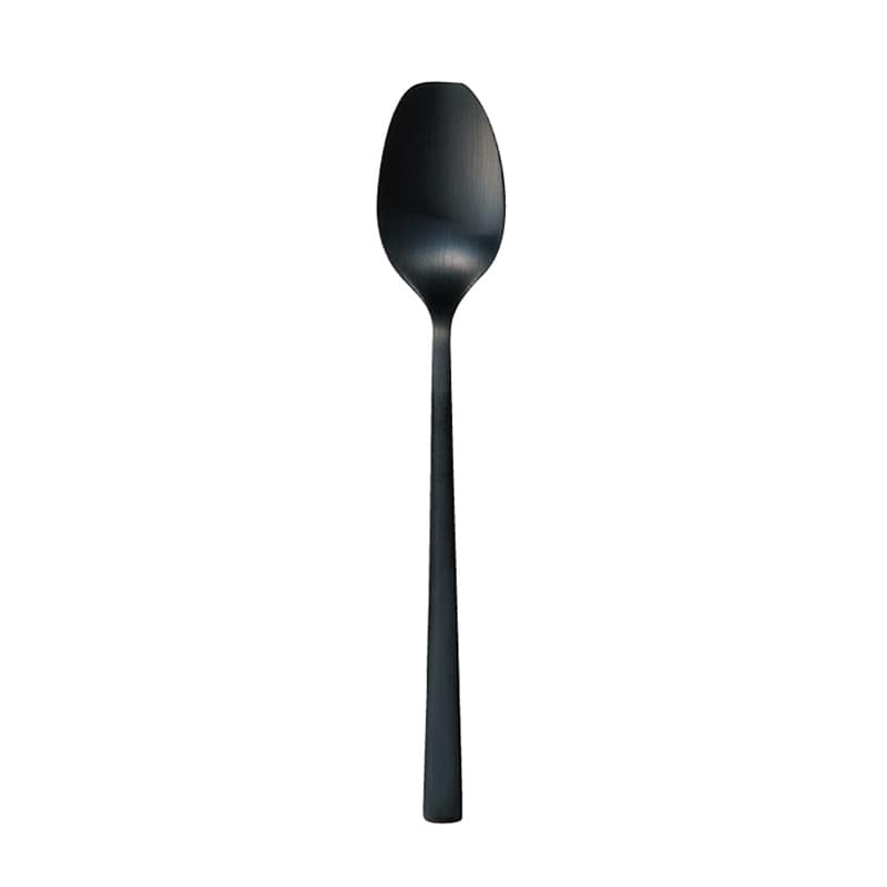 ミヤザキ食器 ベロ イノックス オベリスコ ティースプーン マットブラック BI0139TS 1個(ご注文単位12個)【直送品】