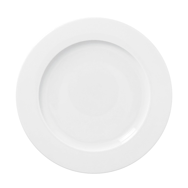 ミヤザキ食器 ラック ポーセレン アクセス リムプレート 24cm ホワイト RA24301ACWH 1個（ご注文単位12個）【直送品】