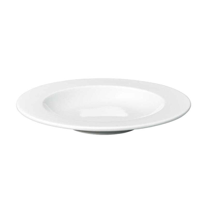 ミヤザキ食器 ラック ポーセレン アクセス リムクーププレート 26cm ホワイト RA26302ACWH 1個(ご注文単位12個)【直送品】