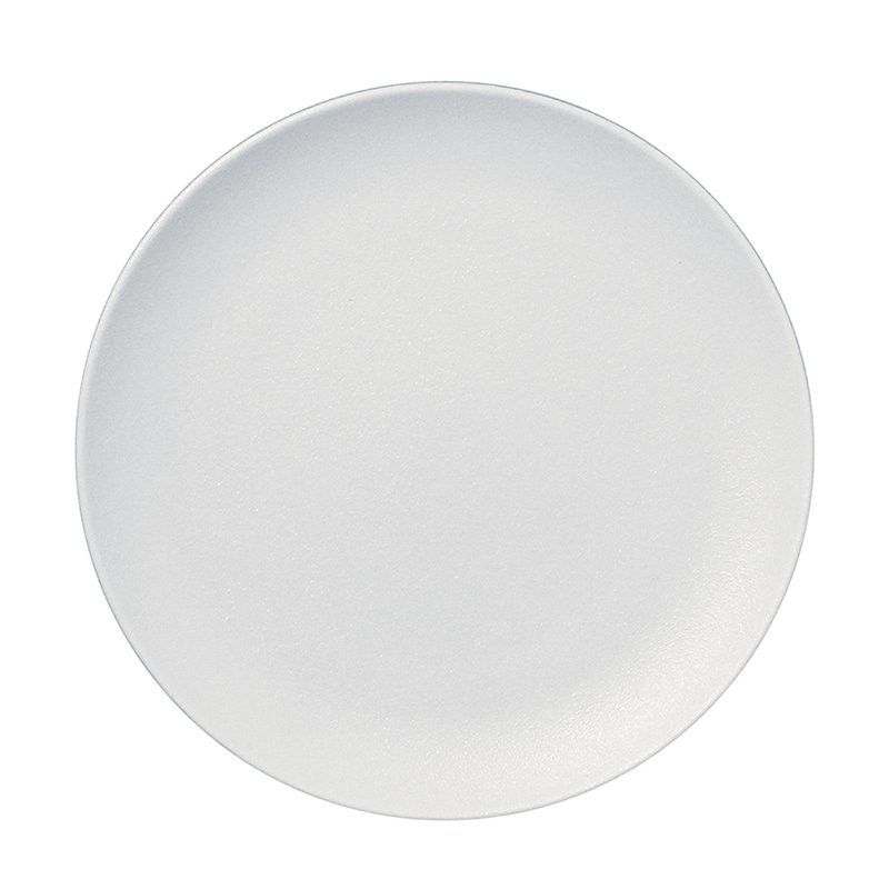 ミヤザキ食器 ラック ポーセレン ネオフュージョン フラットプレート 24cm スノーホワイト RA24001NFSW 1個（ご注文単位12個）【直送品】
