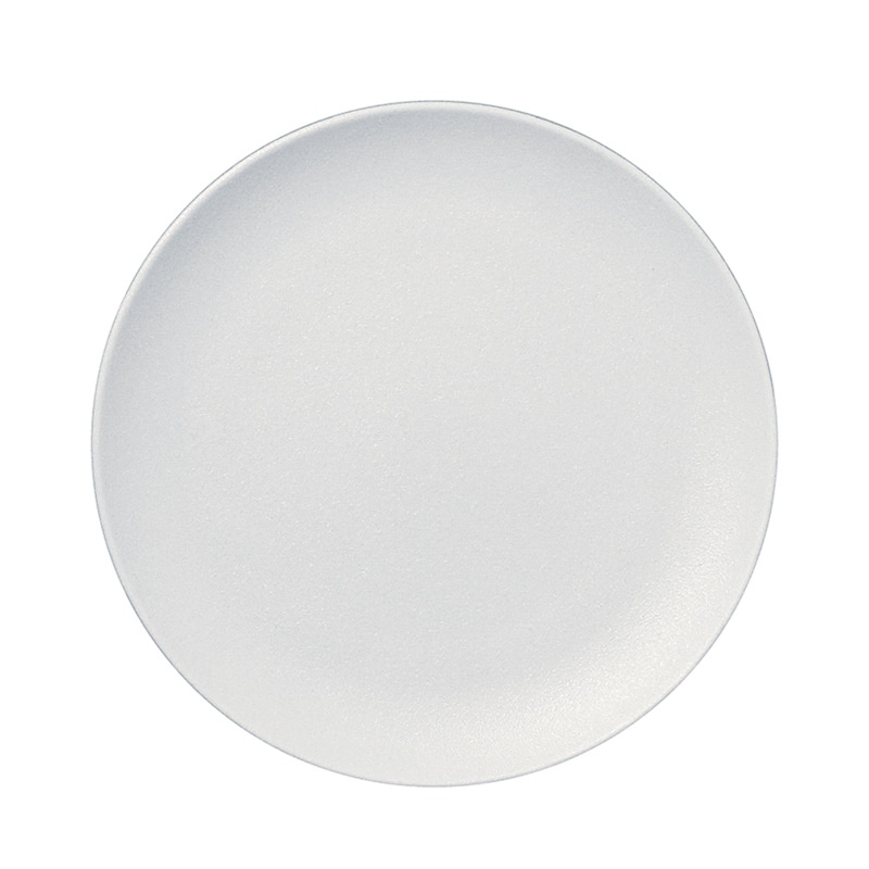 ミヤザキ食器 ラック ポーセレン ネオフュージョン フラットプレート 18cm スノーホワイト RA18001NFSW 1個（ご注文単位24個）【直送品】
