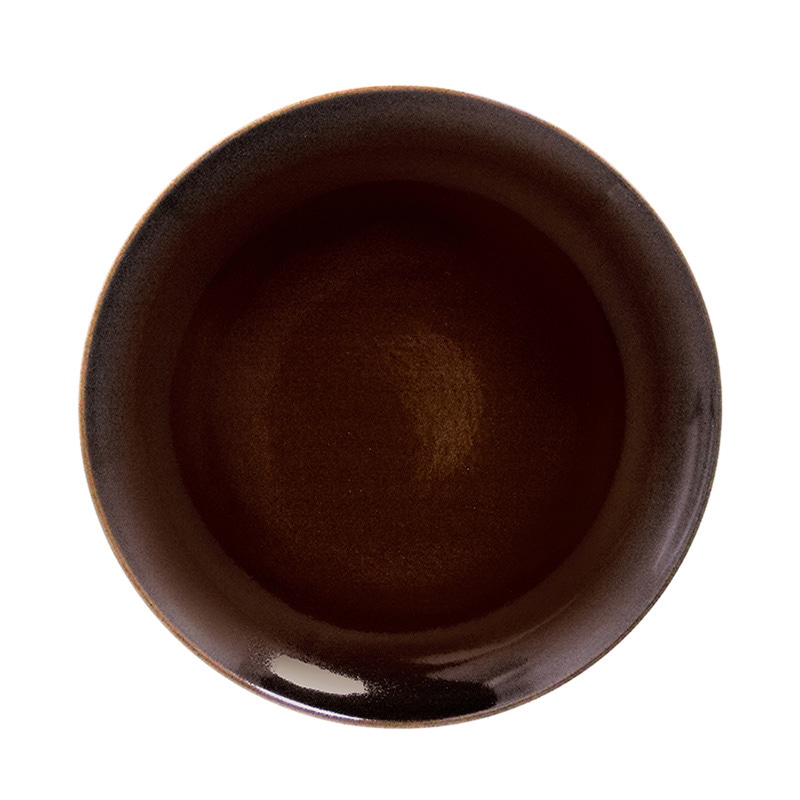 ミヤザキ食器 ラック ポーセレン ジェネシス フラットプレート 21cm ダークブラウン RA21001GEDB 1個（ご注文単位12個）【直送品】