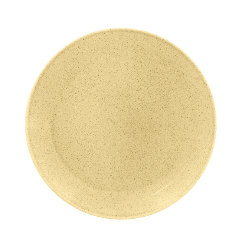 ミヤザキ食器 ラック ポーセレン ジェネシス フラットプレート 18cm クリーム RA18001GECR 1個（ご注文単位24個）【直送品】