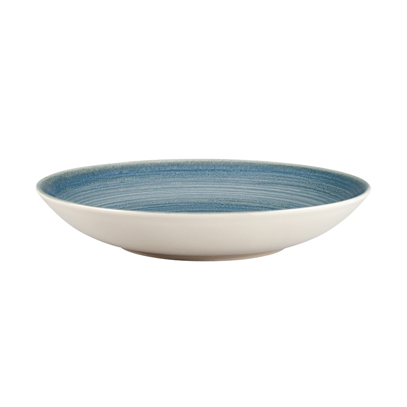 ミヤザキ食器 ラック ポーセレン スポット クーププレート 22cm ブルー RA22002SPBL 1個（ご注文単位12個）【直送品】