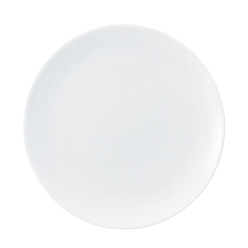 ミヤザキ食器 ラック ポーセレン ブラーボ フラットプレート 23cm RA23921BRWH 1個（ご注文単位12個）【直送品】
