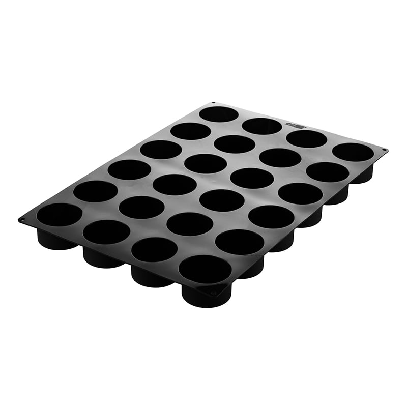 パシフィック洋行　製菓シリコン型　シリンダー　200 24取 2SI-SQ080　1個（ご注文単位1個）【直送品】