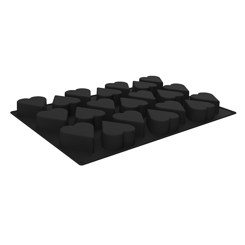 パシフィック洋行　製菓シリコン型　ハート　95×88 21取 2SI-SQ087　1個（ご注文単位1個）【直送品】