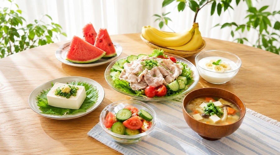 熱中症対策におすすめの食べ物7選｜栄養素と取り入れ方を解説